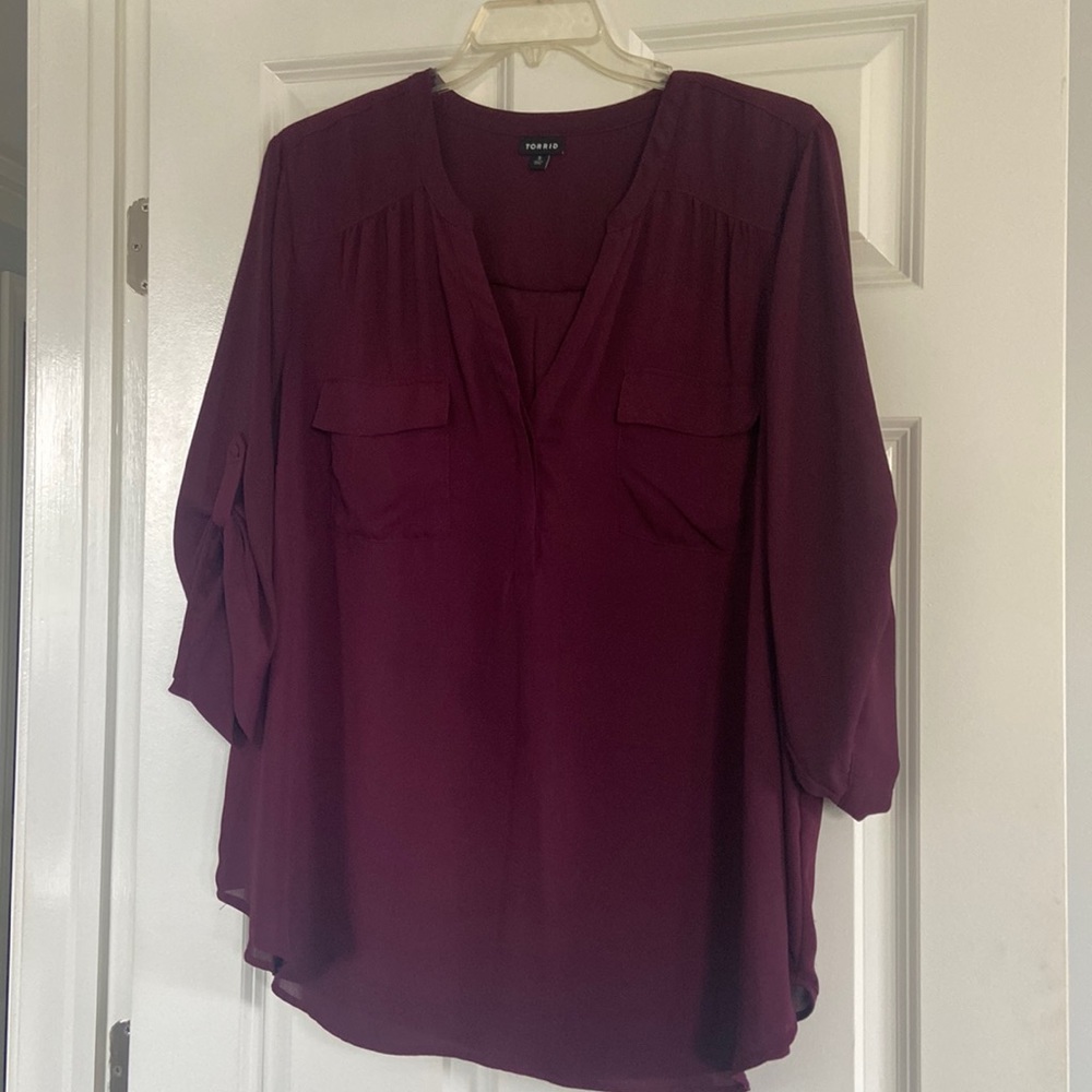 Torrid Georgette Blouse